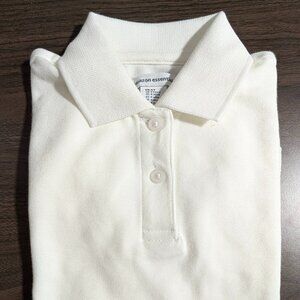 White Polo Shirt Amazon Essentials size 4T